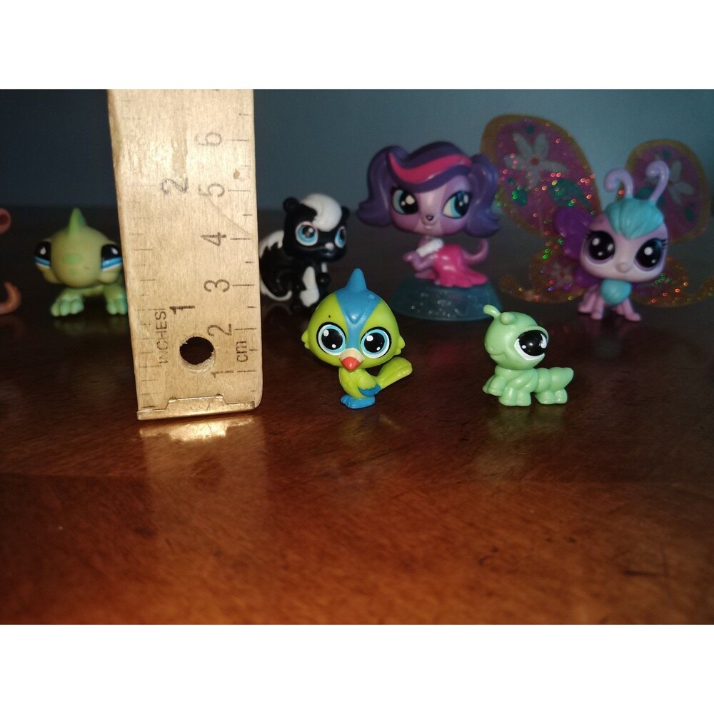 Littlest Pet Shop Lot 12 Pets LPS Butterfly Monkey Caterpillar Magic Motion Cat - Picture 2 of 15